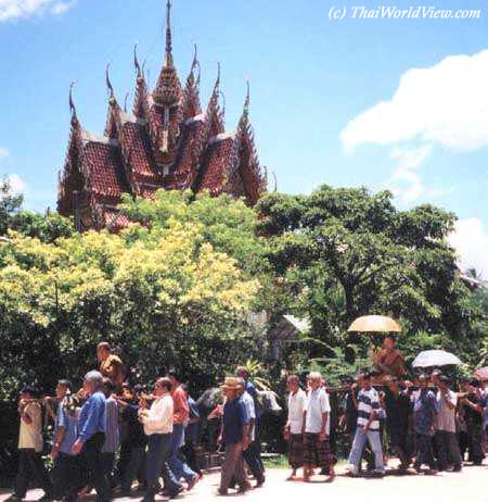 Around the temple