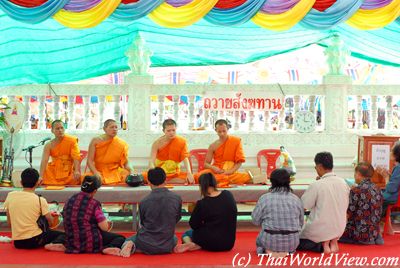 Monks blessing