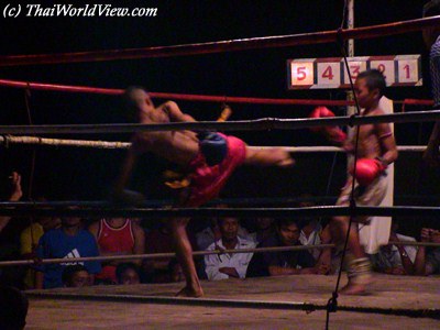 Thai boxing at Temple fair