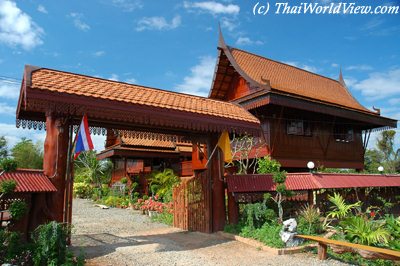 Thai-style wooden house