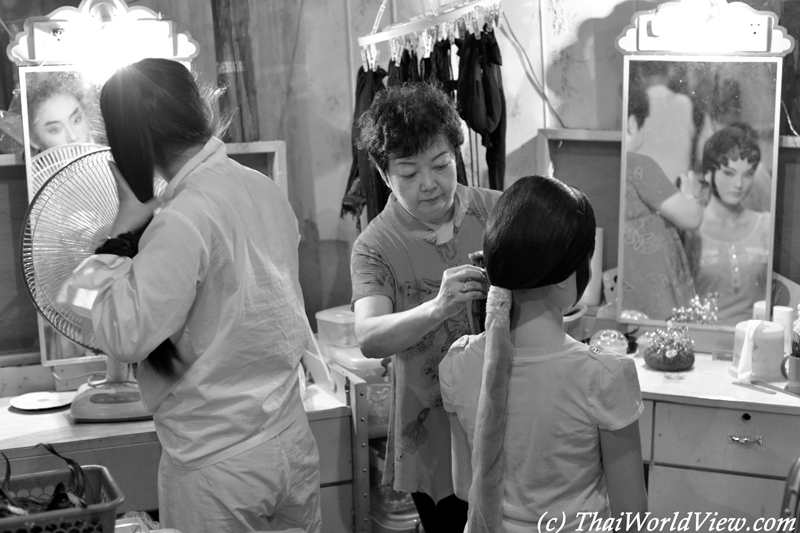 Makeup time - Hungry ghost festival