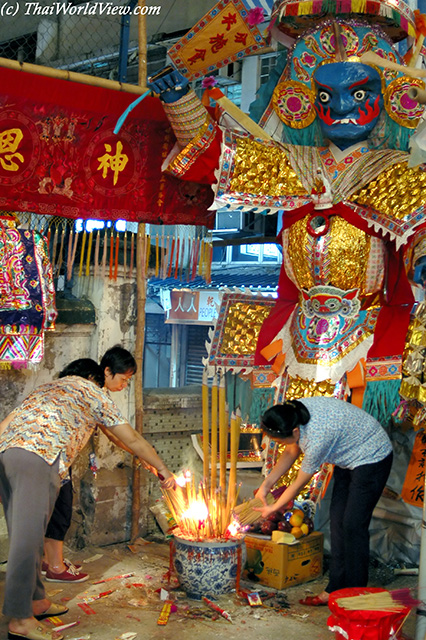 Offering to ghosts - Hungry ghost festival