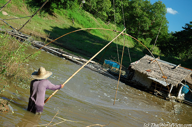 Thai fisherman - Nongkhai province