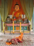 Monk having a nap