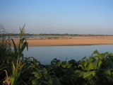 Sunset on Mekong river