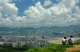 Glider over Hong Kong