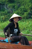 Woman paddler smiling