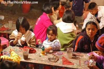 Painting stall for children