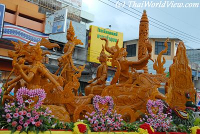 Wax candle procession