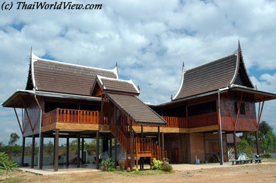 Thai-style wooden house