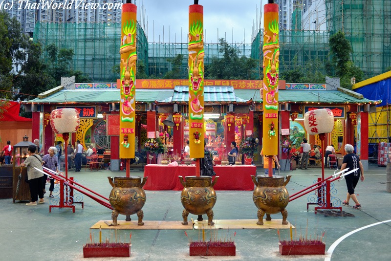 Huge candles - Hungry ghost festival