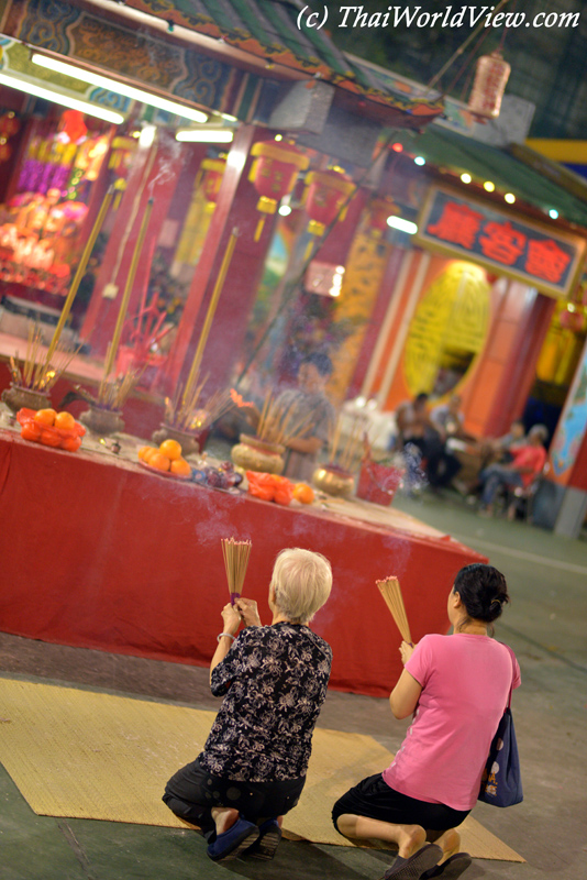 Paying respect - Hungry ghost festival