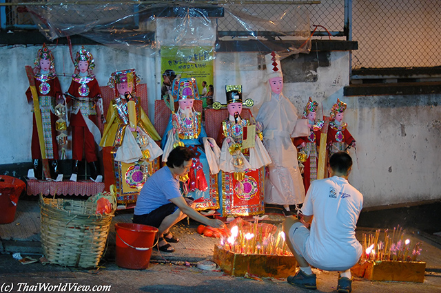 Offering to ghosts - Hungry ghost festival