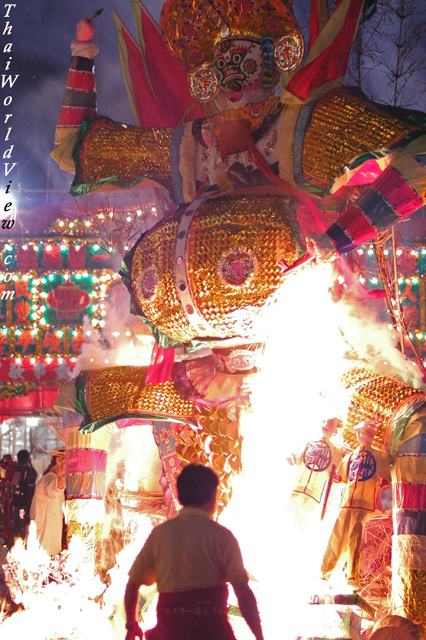 Set ablaze - Sheung Shui Heung Ta Tsiu Festival