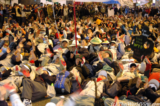 Staged sit-in - Wan Chai district