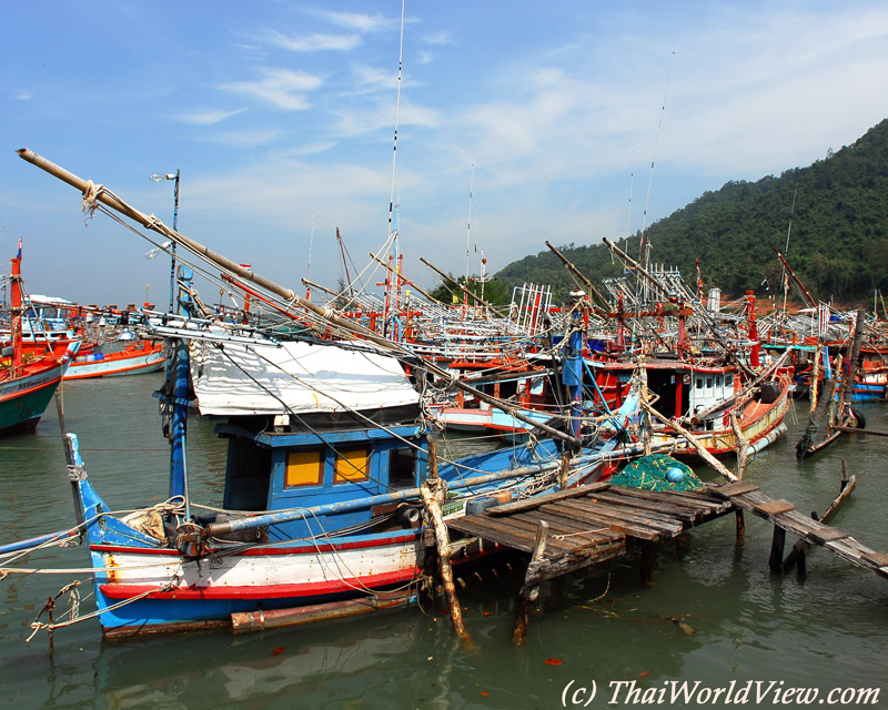 Fishermen boats - Bang Saphan